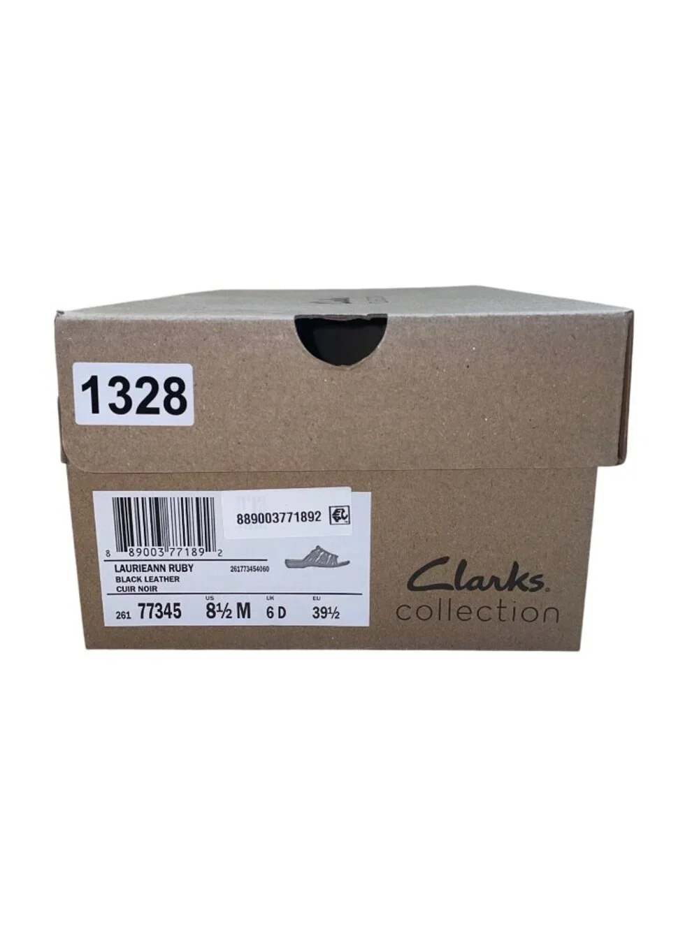 Clarks Women’s Black Leather Ultimate Comfort Ruby Slide Sandals Size 8.5 M - Picture 9 of 9